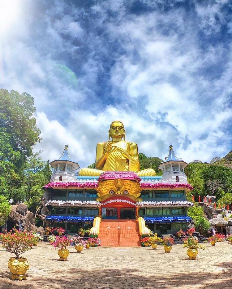 Dambulla Cave Temple Place mentioned in saved reels