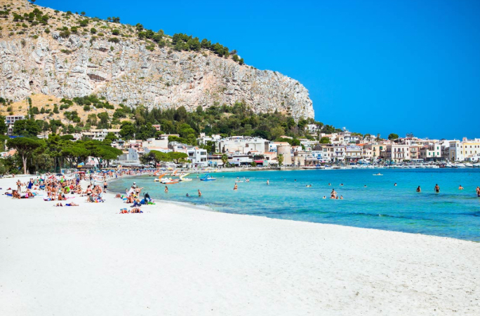 Mondello Beach Place mentioned in saved reels