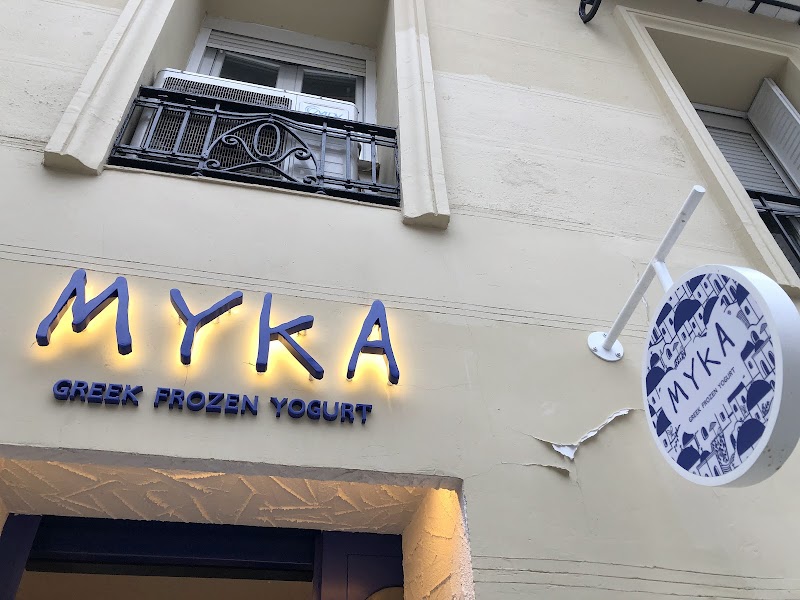 Myka Greek Frozen Yogurt / Madrid Place mentioned in saved reels