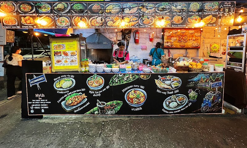 MYTH Street Food / Bangkok Place mentioned in saved reels