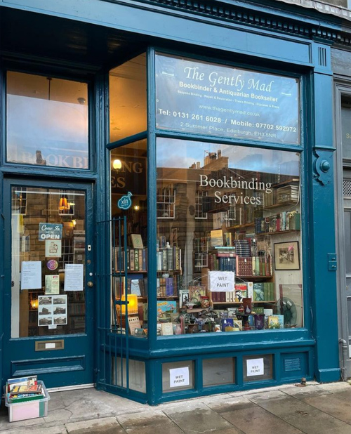 The Gently Mad Bookshop / Edinburgh Place mentioned in saved reels