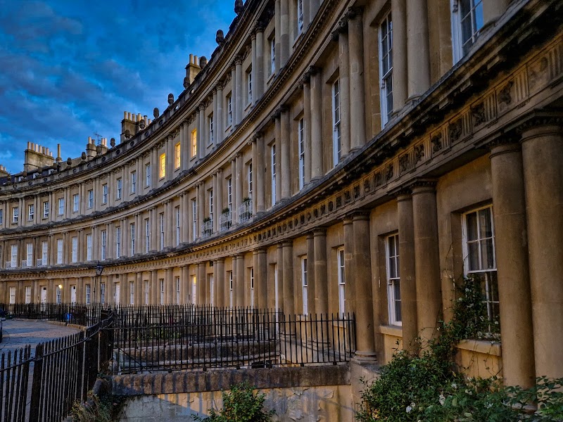 The Royal Crescent / Bath Place mentioned in saved reels