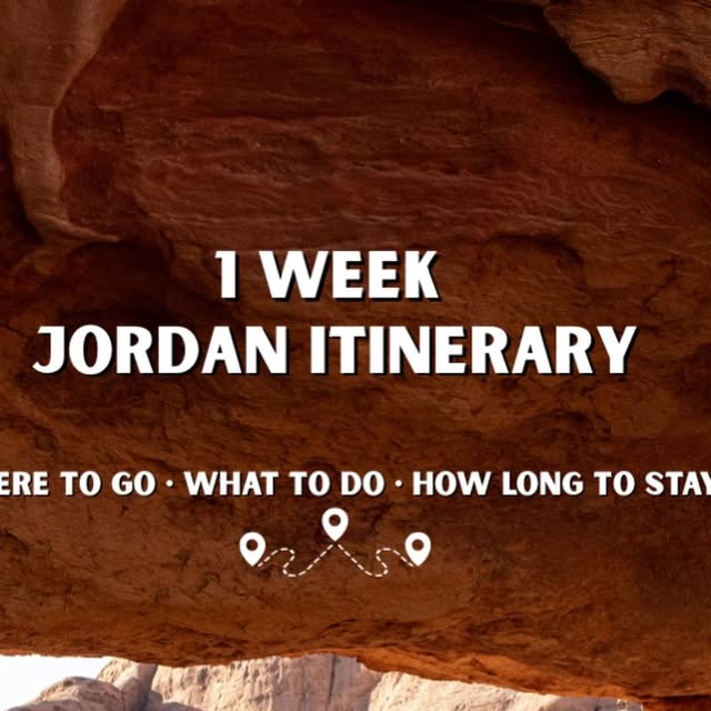Jordan One Week Itinerary