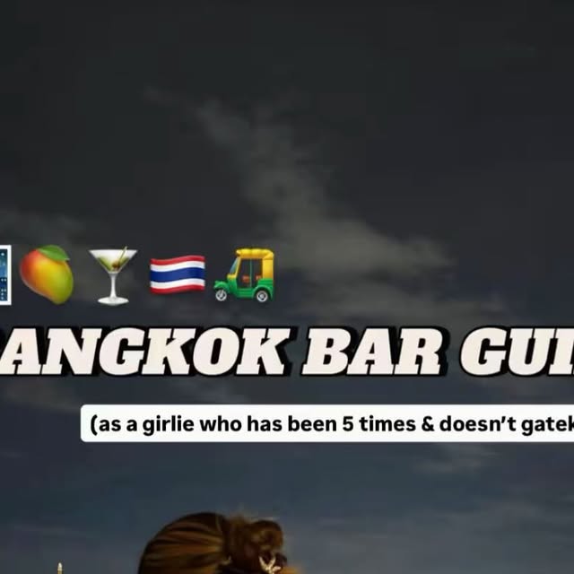Essential Bangkok Bars