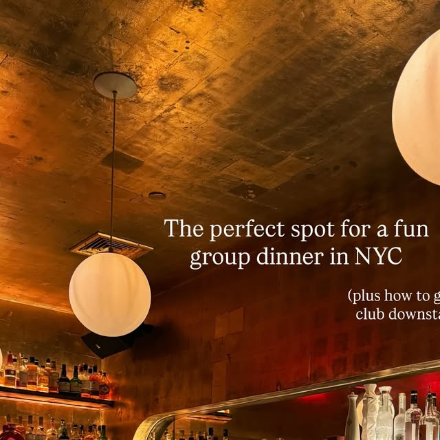 Best NYC Group Dinner