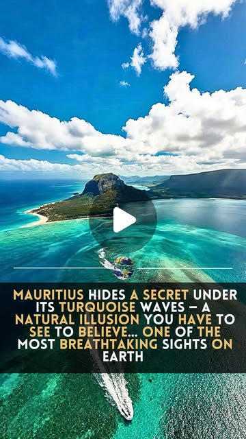 Mauritius Underwater Waterfall