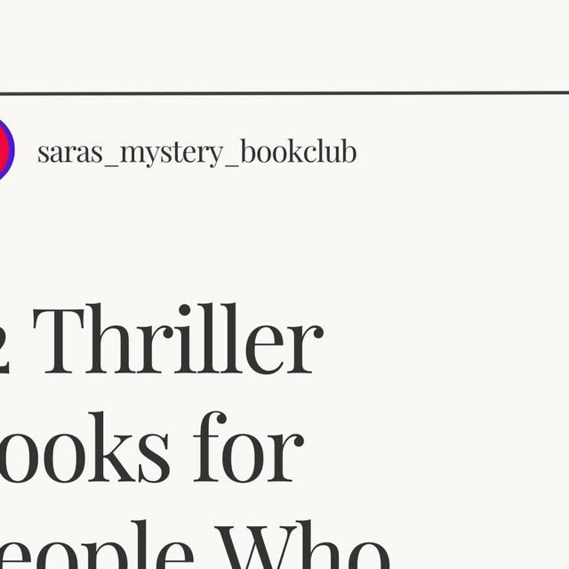 Fast Paced Thrillers thumbnail