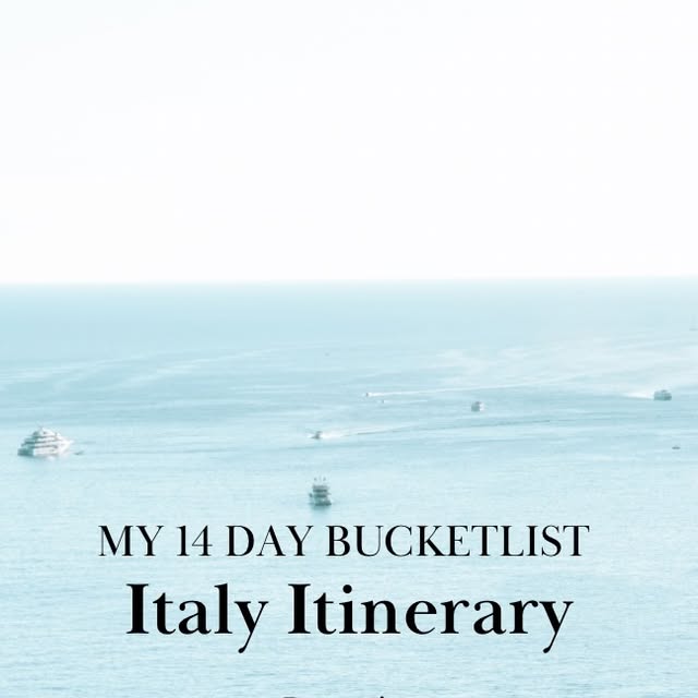Ultimate Italy Itinerary thumbnail