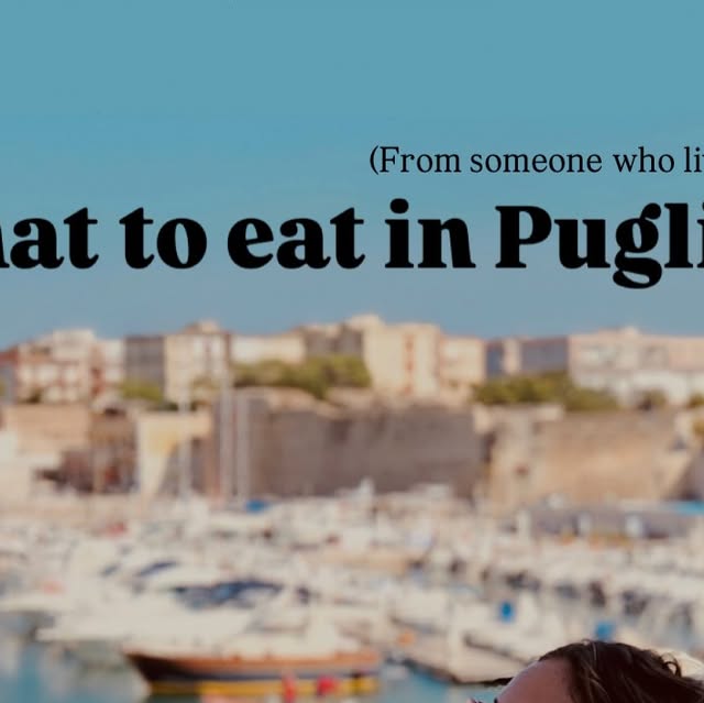 Puglia Local Food