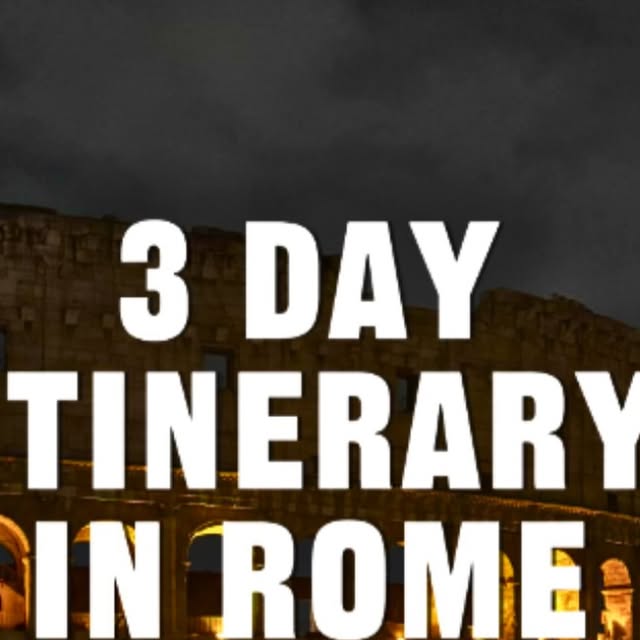 Epic Rome Itinerary thumbnail