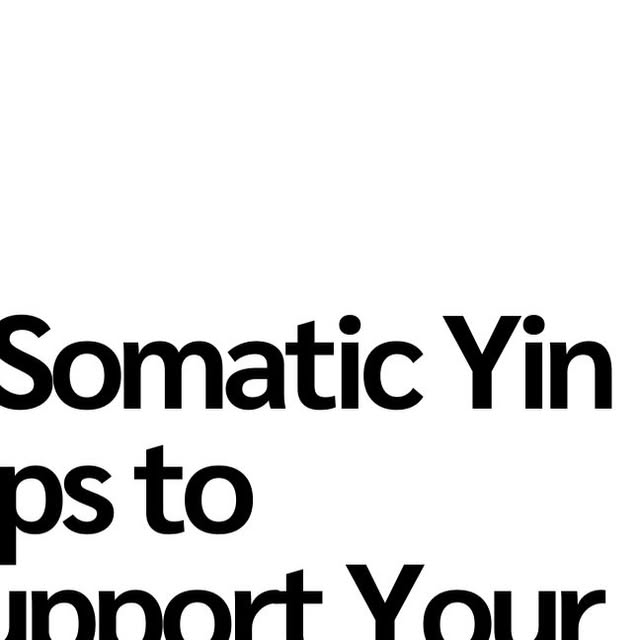 Somatic Yin Tips thumbnail
