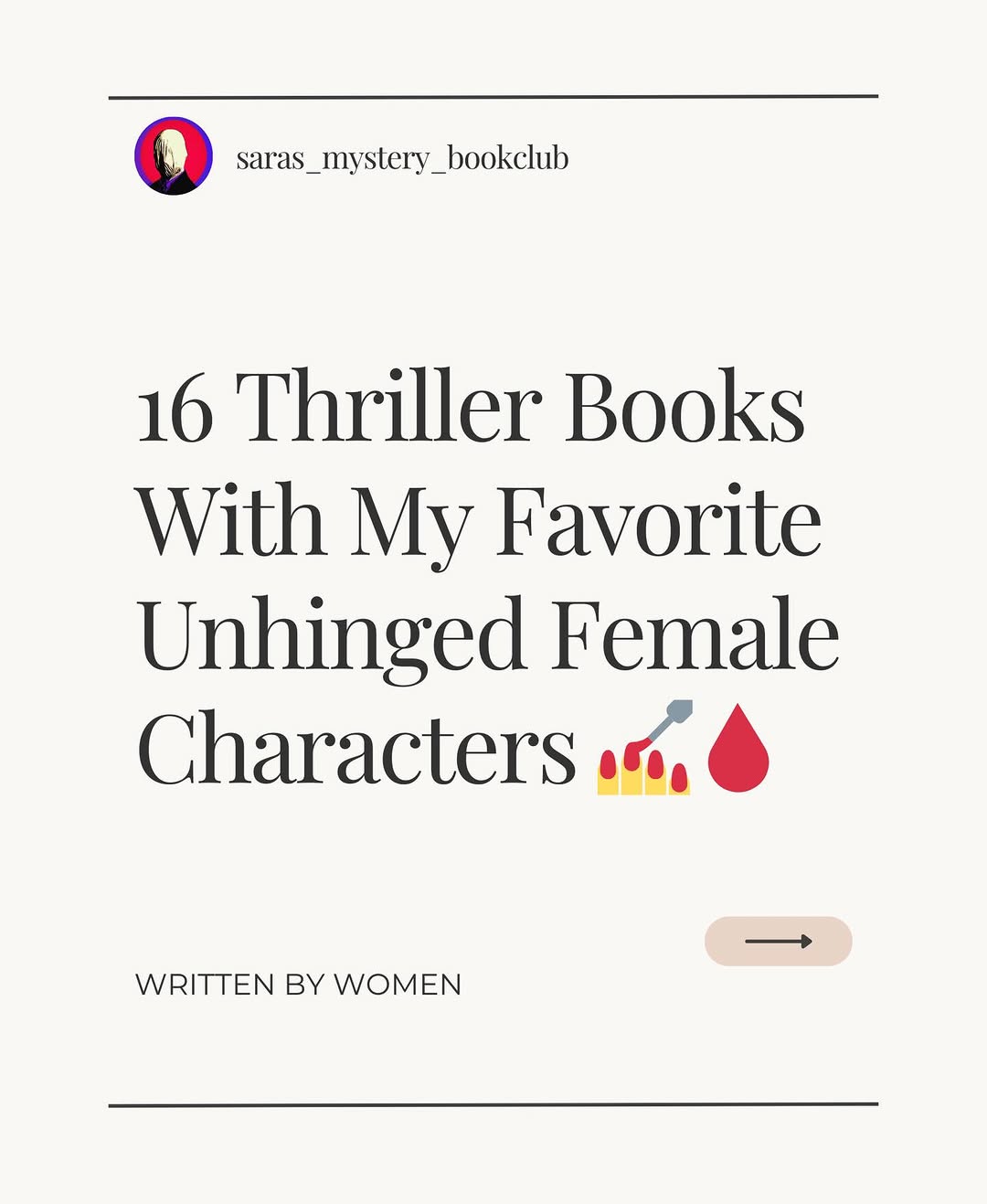 Unhinged Female Thrillers thumbnail