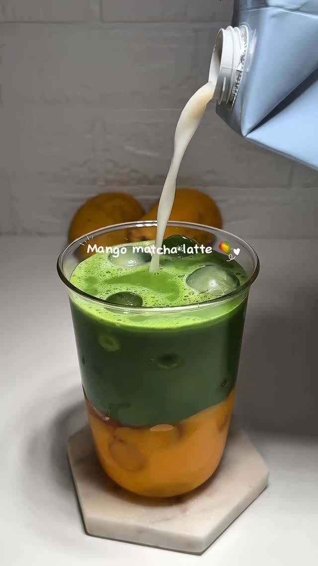 Mango Matcha Latte