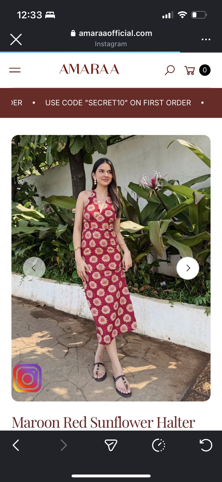 Chic Sunflower Halter