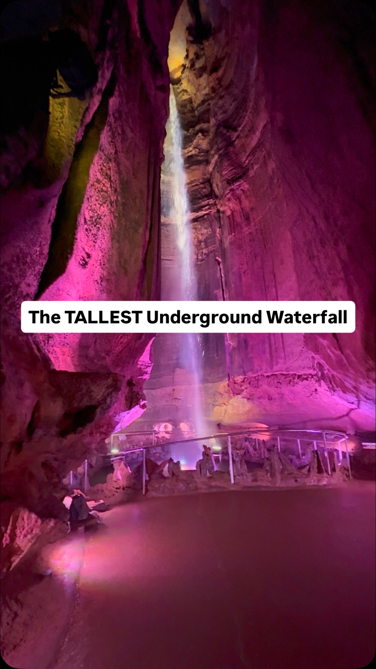 Epic Underground Waterfall