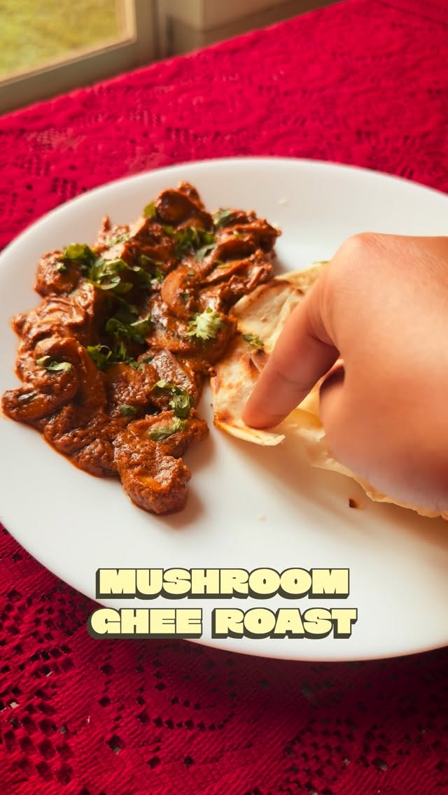 Mushroom Ghee Roast