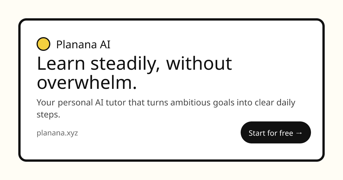 Planana AI Tutor thumbnail