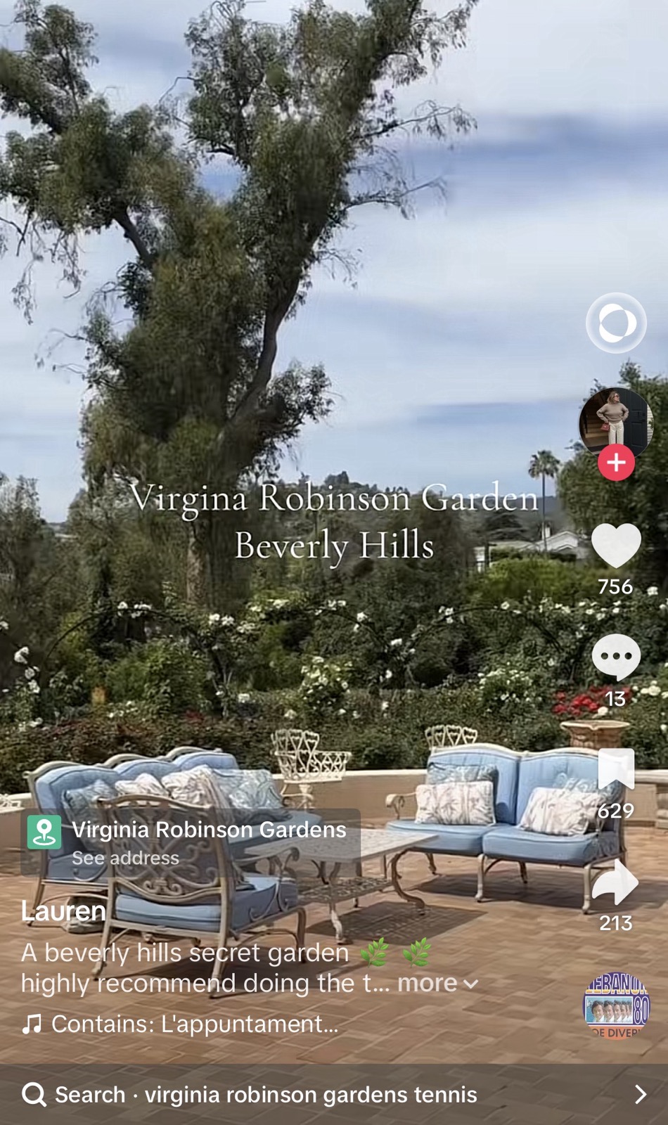 Hidden Beverly Hills Garden reel thumbnail