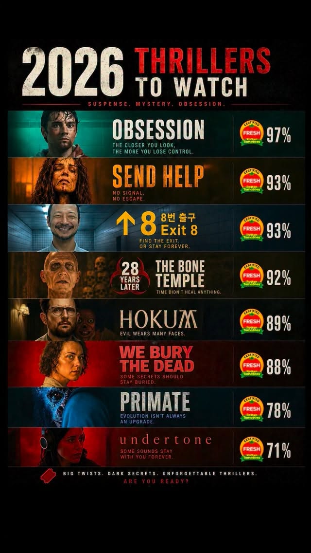 Upcoming 2026 Horror Films