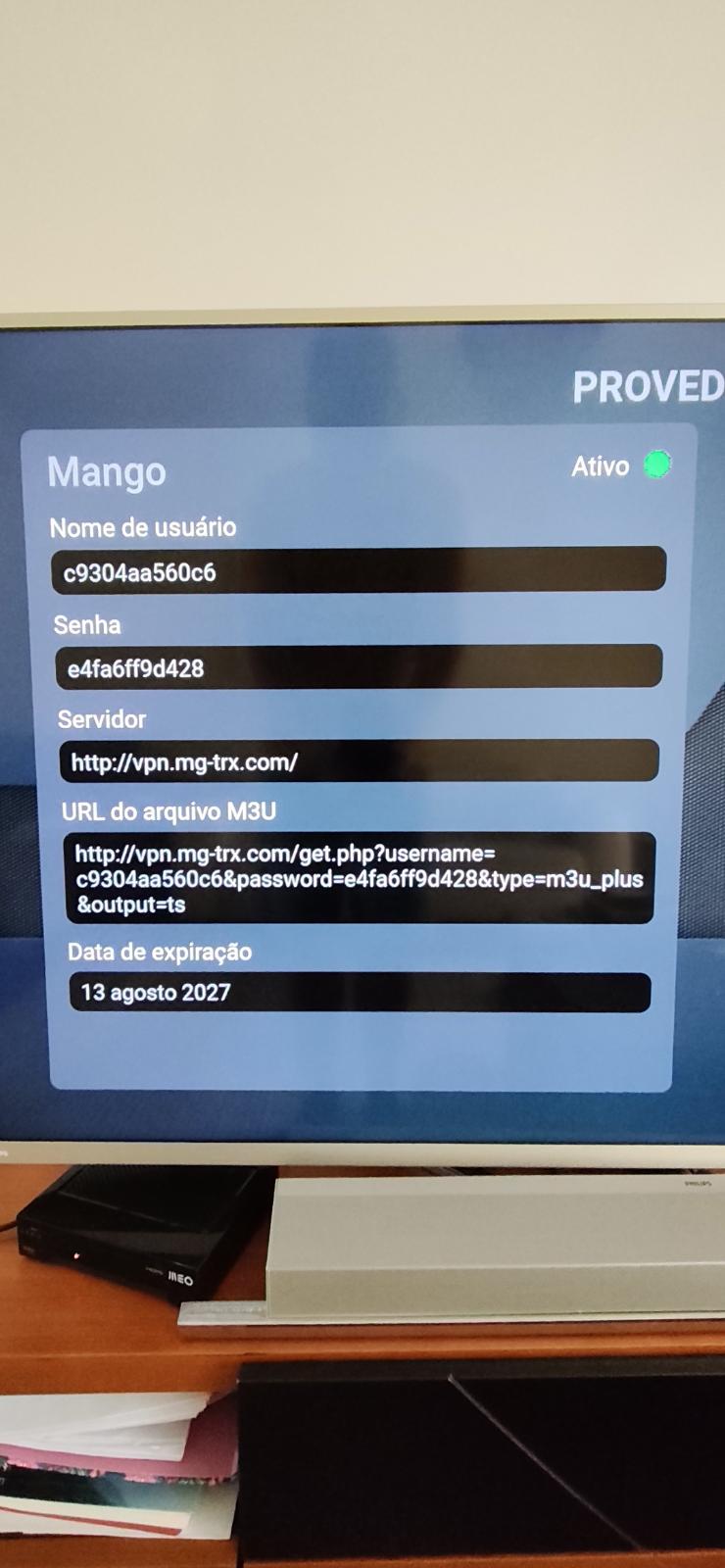 IPTV Service Configuration Details
